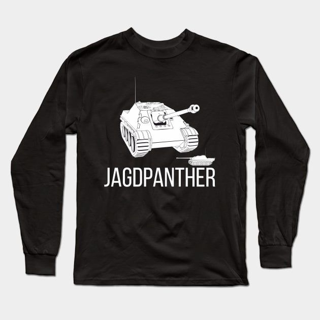 Jagdpanther German tank destroyer Long Sleeve T-Shirt by FAawRay